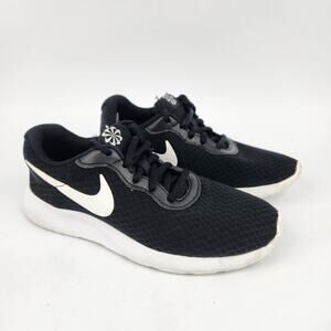 Nike Tanjun Shoes Womens Sneaker Easy On Black White DJ6257-004 Running Sz 6